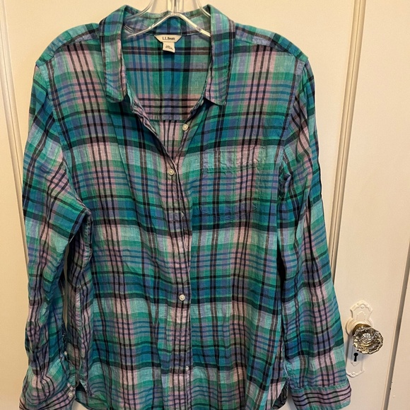 LL Bean linen tunic - large - Picture 1 of 5